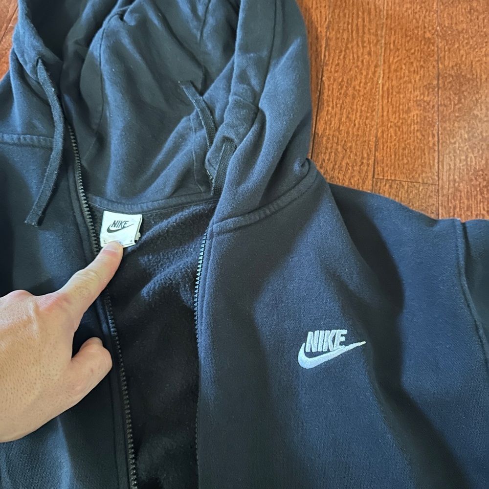 Nike black  Zip-Up Hoodie